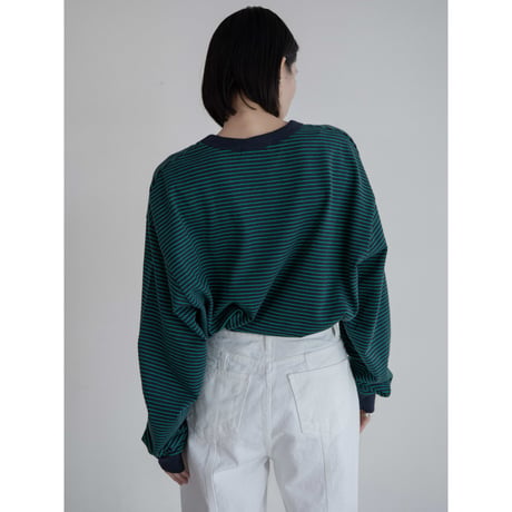 《予約販売》border accent over tee/2colors(unisex)_nt2229