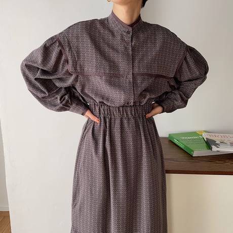 【nokcha original】geometric back open ops/purple_nd0095