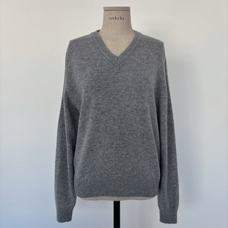 《予約販売》v neck simply knit/2colors_nt1904