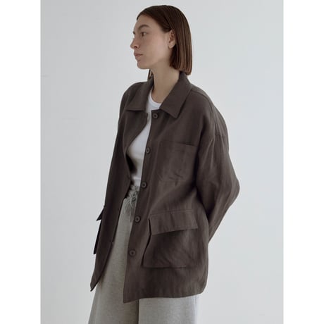 《予約販売》linen mannish over jacket/2colors_no0522
