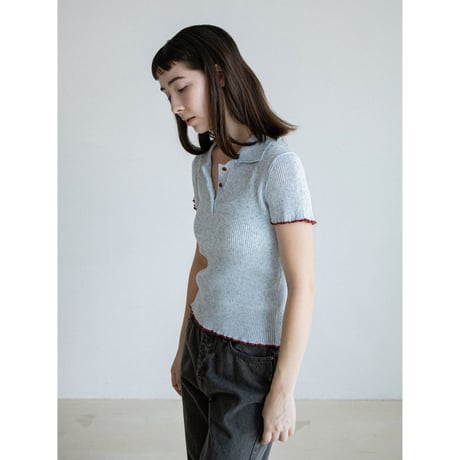 《予約販売》accent color lib knit tops/2colors_nt2581