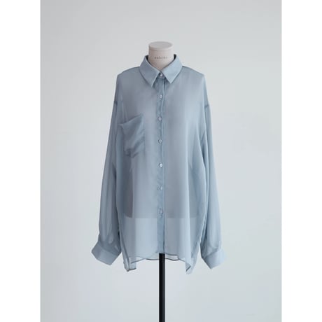《予約販売》sheer over pocket shirt_nb0392