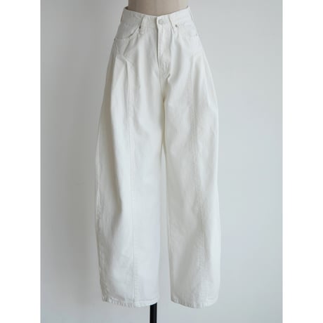 《予約販売》accent oval white pants_np1091