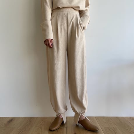 【nokcha original】jacquard slit hem pants_np0560