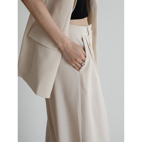 《予約販売》mannish light tuck pants/2colors_np1108