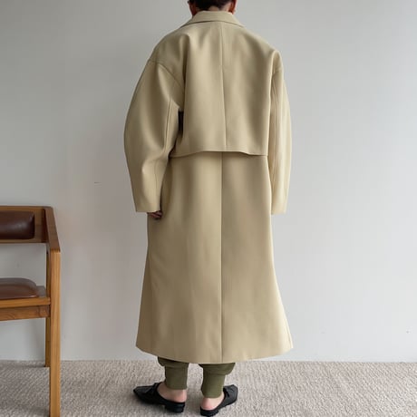 【nokcha original】2set mulch coat/butter_no0230