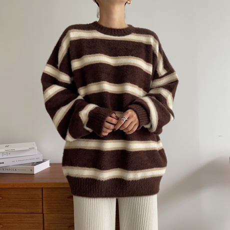 《予約販売》unisex border knit_nt1112
