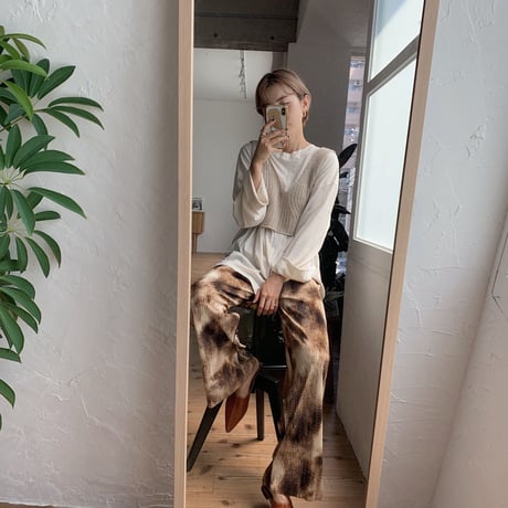 《予約販売》mosaic pleats pants/2colors_np0253
