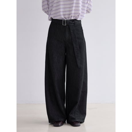 《予約販売》belt set indigo denim pants_nj0181
