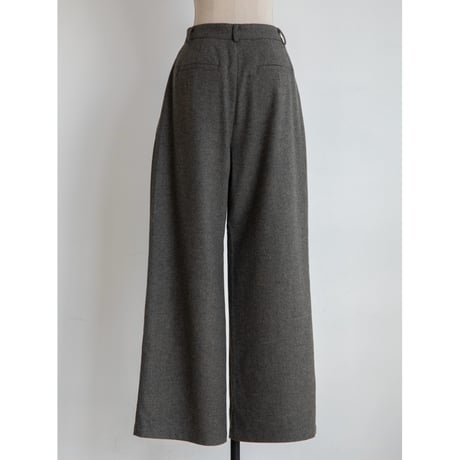 《予約販売》wool herringbone wide pants/2colors_np1057