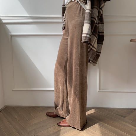 ✳︎予約販売✳︎velvet relaxy pants /2colors_np0069