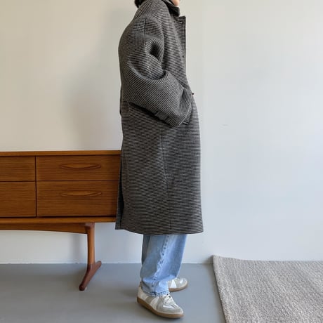 【nokcha original】hounds tooth check coat/black_no0174