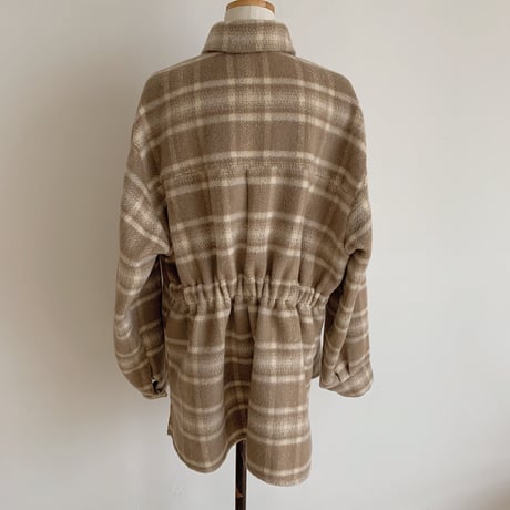 ✳︎予約販売✳︎wool blend check shirt jk_no0042