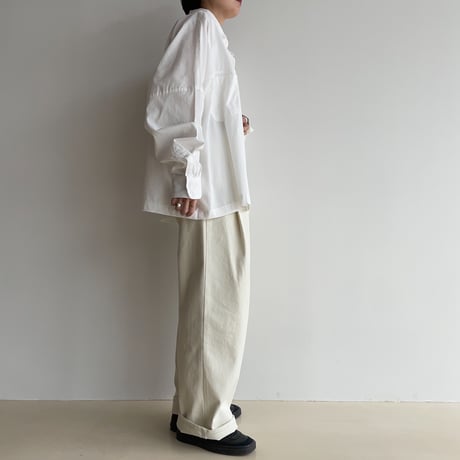 《予約販売》over cotton shirt/2colors_nb0218