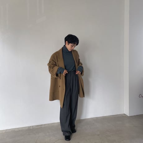 【nokcha original】HAND MADE tailored middle coat/beige_no0306