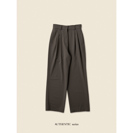 - AUTHENTIC series - material high pants/3colors_an0011