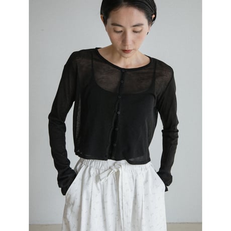 《予約販売》sheer minimal knit cardigan/2colors_nt2554