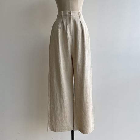 《予約販売》quality tuck linen pants/3colors_np0794