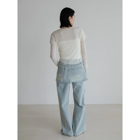 《予約販売》sheer cropped tops/4colors_nt2266