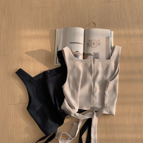 ✳︎予約販売✳︎back string bustier/2colors_nt0289