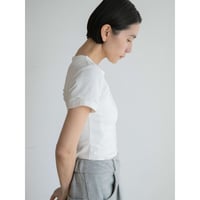 《予約販売》accent gather minimal tee/2colors_nt2549