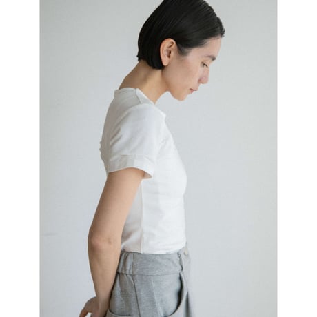 《予約販売》accent gather minimal tee/2colors_nt2549