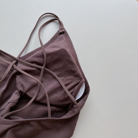 《予約販売》back point bra top/2colors_na0406