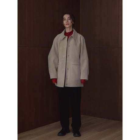 - AUTHENTIC series - real suède rich jacket/écru_an0014
