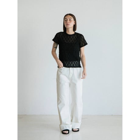 《予約販売》lacy minimal tee/2colors_nt2564