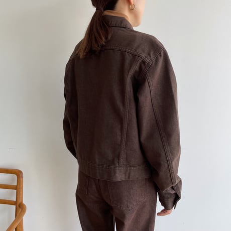 《予約販売》brown denim jacket_no0245