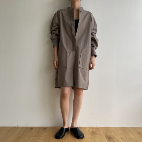 【nokcha original】mannish half jumpsuit/graige_np0800