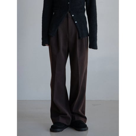 《予約販売》warm twill wide slacks pants/2colors_np1055