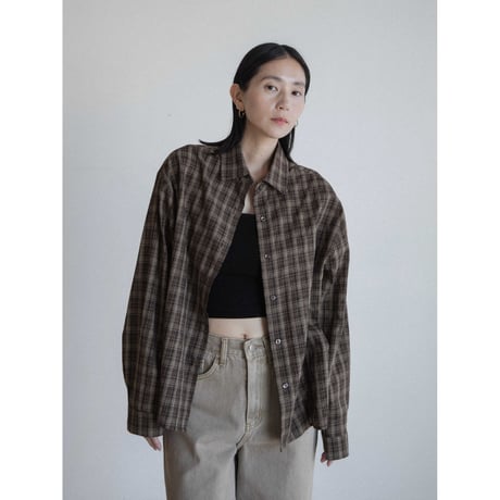 《予約販売》mannish check shirt/2colors_nb0329