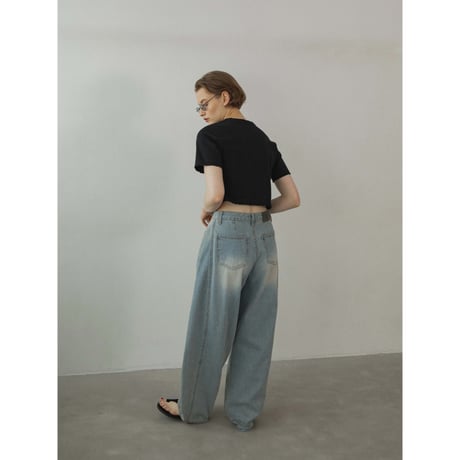 【NOKCHA original】pigment damage minimal tee/2colors_nt2297
