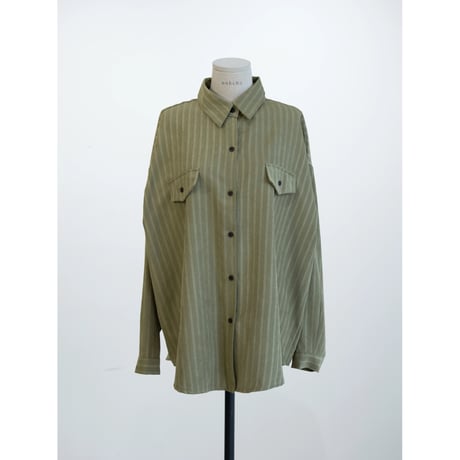《予約販売》soft stripe shirt/2colors_nb0354