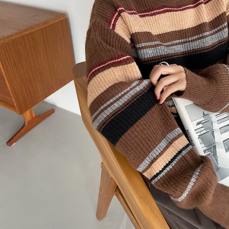 《予約販売》mulch color knit/2colors_nt1105