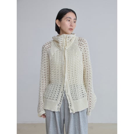 《予約販売》crochet 2way knit cardigan/2colors_nt2500