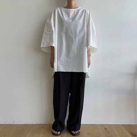 《予約販売》 round mannish shirt/2colors_nb0151