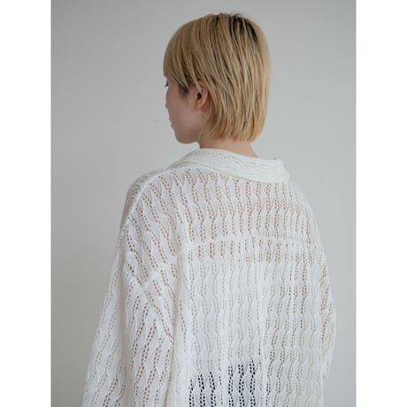 《予約販売》crochet knit over shirt_nt2296