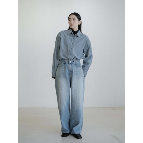 《予約販売》accent stripe shirt/2colors_nb0353