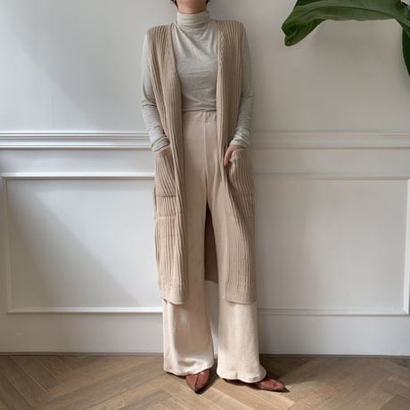 ✳︎予約販売✳︎ rib knit long vest_nt0129