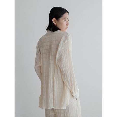 《予約販売》material sheer shirt/2colors_nb0299