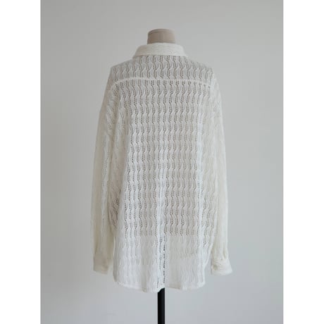 《予約販売》crochet knit over shirt_nt2296