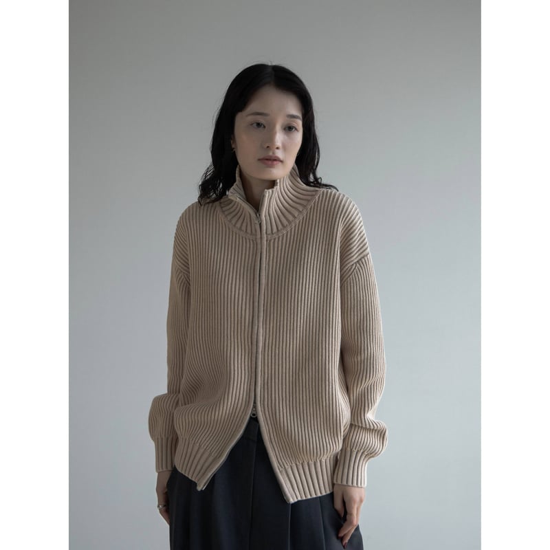予約販売》vintage like pigment knit cardigan/2color