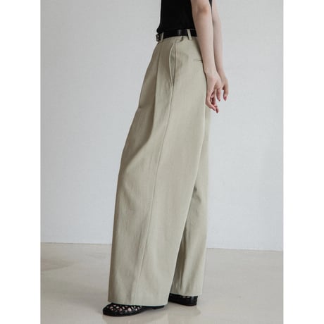 《予約販売》two tuck accent twill pants/2colors_np1127