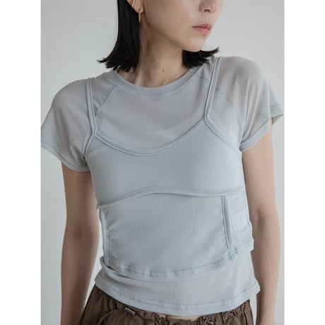 《予約販売》2set sheer accent tee/2colors_nt2315