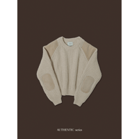 【 5th RESTOCK IVORY 2月3日順次発送】- AUTHENTIC series - vintage like accent knit/3olors_an0048