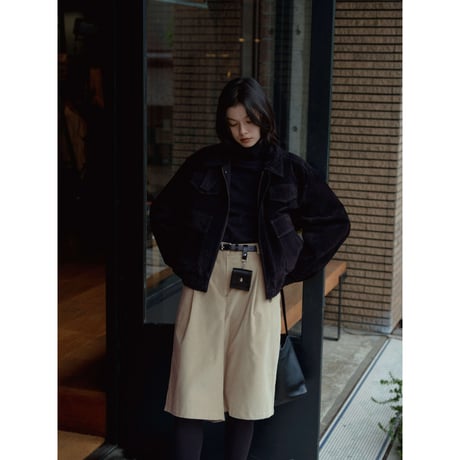【 RESTOCK 】- AUTHENTIC series - quilting liner real suède jacket/black_an0050