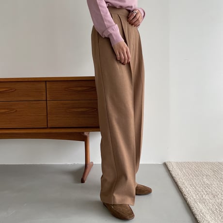 《予約販売》quality worm tuck pants/3colors_np0506