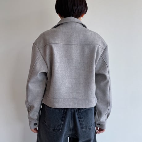 《予約販売》material croped jacket/2colors_no0350